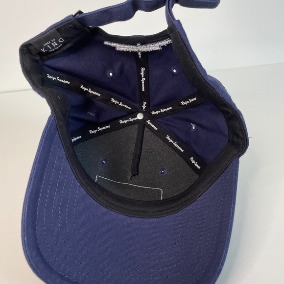 NEW King Hat Blue High Point Strapback Great Britain Union Jack Men - Picture 9 of 10